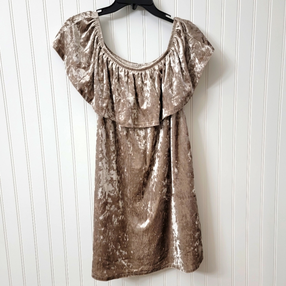 EE: Some velvet dress with ruffle size small